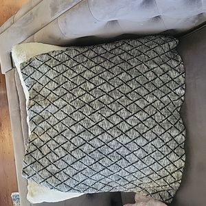 Black and white mini skirt